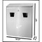 Alpine Industries Outdoor Wall-Mounted Cigarette Butt Disposal Receptacle with Removable Ashtray Bin, Stainless Steel ALP490-01-SS-MK - alternate 2